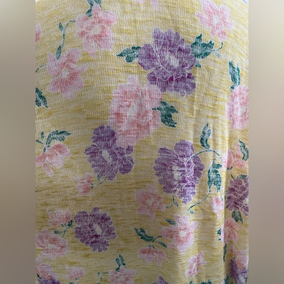 Yellow floral kimono - Picture 3 of 5